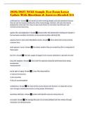 2026&sol;2027 NCLE Sample Test Exam Latest Update With Questions & Answers &lpar;Graded A&plus;&rpar;