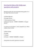 Enriched Air Nitrox &lpar;SC-EAN&rpar; exam questions with answers