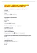 2026&sol;2027 NCLE Prep Exam Part 1 of 4 Questions and Answers &lpar;Graded A&plus;&rpar;