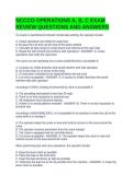 NCCCO OPERATIONS A&comma; B&comma; C EXAM REVIEW QUESTIONS AND ANSWERS