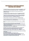 SONG WRITING 101 EXAM WITH COMPLETE SOLUTIONS 100&percnt; VERIFIED&excl;&excl;