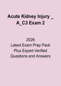 Acute and Chronic II Exam 1 Nursing Notes &ndash; Complete Study Guide&comma; Practice Questions & High-Yield Revision &lpar;2026 PDF&rpar;