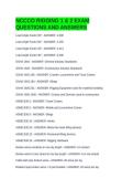 NCCCO RIGGING 1 & 2 EXAM QUESTIONS AND ANSWERS