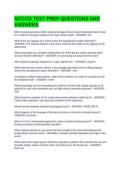 NCCCO TEST PREP QUESTIONS AND ANSWERS