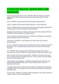 EXAM FOR NCCCO- QUESTIONS AND ANSWERS