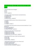 OVERHEAD CRANE NCCCO EXAM SET Q&A