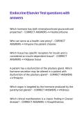 Endocrine Elsevier Test questions with answers&period;