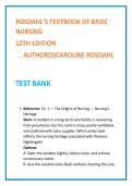 Rosdahl Basic Nursing Test Bank 12th Ed &vert; NCLEX-PN MCQs &plus; Rationales &vert; Fundamentals Study Guide &vert; Clinical Judgment Qs 2026