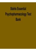 Stahls Essential Psychopharmacology &ndash; Test Bank Questions and Answers &lpar;2026 Update&rpar;