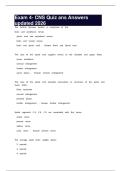 Exam 4- CNS Quiz and Answers updated 2026