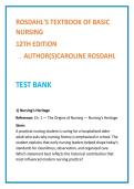 Rosdahl Basic Nursing Test Bank 12th Ed &vert; NCLEX-PN MCQs &vert; Nursing Fundamentals Study Guide &vert; Clinical Judgment Questions 2026