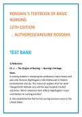 Rosdahl Basic Nursing Test Bank 12th Ed &vert; Nursing Fundamentals MCQs &vert; Clinical Judgment Questions &vert; NCLEX-PN Prep &vert; nursing testbank2026