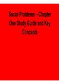 Social Problems &ndash; Chapter One Study Guide and Key Concepts &lpar;2026 Update&rpar;