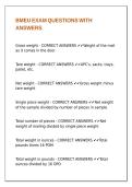 BMEU EXAM QUESTIONS WITH ANSWERS