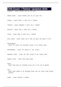 CNS Exam 1 Palmer Updated 2026
