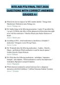 RITE AID PTU FINAL TEST 2026 QUESTIONS WITH CORRECT ANSWERS GRADED A&plus;