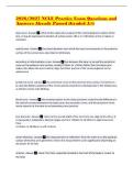 2026&sol;2027 NCLE Practice Exam Questions and Answers Already Passed &lpar;Graded A&plus;&rpar;