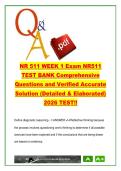 NR 511  EXAM COMPLETE PACKAGE DEAL