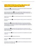 2026&sol;2027 NCLE Exam Prep Questions and Answers Latest Update &lpar;Graded A&plus;&rpar;