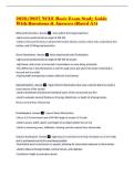 2026&sol;2027 NCLE Basic Exam Study Guide With Questions & Answers &lpar;Rated A&plus;&rpar;