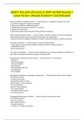 QASP-S Test with all Correct & 100&percnt; Verified Answers &vert;Latest Version &vert;Already Graded A&plus; &lpar;Just Released&rpar;