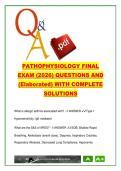 Pathophysiology Final Exam Prep 180 Questions Respiratory&comma; Renal&comma; Neurological&comma; Endocrine Disorders