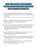 SERE 100&period;2 LEVEL A PRE-ANSWERS ACTUAL EXAM PAPER 2026 QUESTIONS WITH ANSWERS GRADED A&plus;
