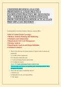 CERTIFIED BUSINESS ANALYSIS  PROFESSIONAL &lpar;CBAP&rpar; PRACTICE  EXAMINATION PRACTICE 100&plus; QUESTIONS  2026 &ndash; VERIFIED Q&A WITH RATIONALES  FROM CERTIFIED EXAMINER ACTUAL EXAM  PREP 100&percnt; FAST REVISION
