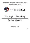 Washington Insurance Licensing Exam Prep - Study Guide and Review