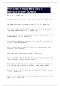 Ptvn exam 1 study Med Surg II&colon; Nervous System Quizzes