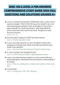 SERE 100&period;2 LEVEL A PRE-ANSWERS COMPREHENSIVE STUDY GUIDE 2026 FULL QUESTIONS AND SOLUTIONS GRADED A&plus;