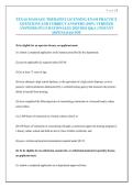 TEXAS MASSAGE THERAPIST LICENSING EXAM PRACTICE QUESTIONS AND CORRECT ANSWERS &lpar;100&percnt; VERIFIED ANSWERS&rpar; PLUS RATIONALES 2025&sol;2026 Q&A &vert; INSTANT DOWNLOAD PDF