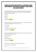 FLORIDA CAM LICENSE PRACTICE EXAM 1&vert; FL COMMUNITY ASSOCIATION MANAGER &vert; 100 QUESTIONS & ANSWERS &vert; LATEST UPDATED 2026 &vert; DBPR APPROVED"