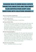 SHADOW HEALTH DERM NOAH CAPUTO SUBJECTIVE OBJECTIVE AND TREATMENT PLAN CERTIFICATION SCRIPT 2026 QUESTIONS WITH SOLUTIONS GRADED A&plus;