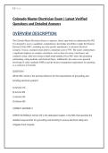 Colorado Master Electrician Exam &vert; Latest Verified Questions and Detailed Answers