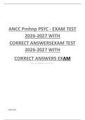 ANCC PMHNP Exam Test 1&colon; Practice Questions & Rationales &lpar;2026-2027&rpar;