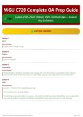 WGU C720 Complete OA Prep Guide 150&plus; &lpar;Latest 2025-2026 Edition&rpar; 100&percnt; Verified Q&A &plus; Answer Key Solutions