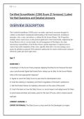 Certified ScrumMaster &lpar;CSM&rpar; Exam &lpar;2 Versions&rpar; &vert; Latest  Verified Questions and Detailed Answers 