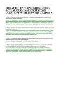 FRQ AP BIO UNIT 4 PROGRESS CHECK ACTUAL EXAMINATION TEST 2026 QUESTIONS WITH ANSWERS GRADED A&plus;