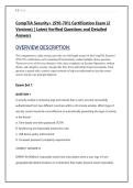 CompTIA Security&plus; &lpar;SY0-701&rpar; Certification Exam &lpar;2  Versions&rpar; &vert; Latest Verified Questions and Detailed  Answers