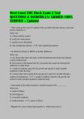 West Coast EMT Block Exam 2 Test QUESTIONS & ANSWERS &vert; A&plus; GRADED 100&percnt; VERIFIED &ndash; Updated
