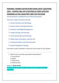 PERSONAL TRAINER CERTIFICATION EXAM LATEST QUESTIONS  2026 &ndash; VERIFIED Q&A WITH RATIONALES FROM CERTIFIED  EXAMINER ACTUAL EXAM PREP 100&percnt; FAST REVISION