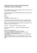 PCB 4233 EXAM III TOPHAT QUESTIONS WITH VERIFIED ACCURATE ANSWERS