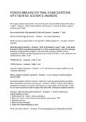PCB4233 IMMUNOLOGY FINAL EXAM QUESTIONS WITH VERIFIED ACCURATE ANSWERS