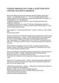 PCB4233 IMMUNOLOGY EXAM 4 QUESTIONS WITH VERIFIED ACCURATE ANSWERS