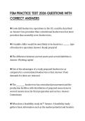 FSM PRACTICE TEST 2026 QUESTIONS WITH CORRECT ANSWERS