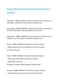 Nurse 20030 Exam -2 Questions With Correct Answers