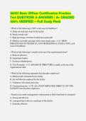IAHSS Basic Officer Certification Practice Test QUESTIONS & ANSWERS &vert; A&plus; GRADED 100&percnt; VERIFIED &ndash; Full Study Pack