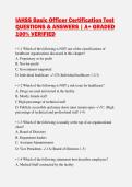 IAHSS Basic Officer Certification Test QUESTIONS & ANSWERS &vert; A&plus; GRADED 100&percnt; VERIFIED