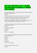 West Coast EMT Block Exam 1 Complete Test QUESTIONS & ANSWERS &vert; A&plus; GRADED 100&percnt; VERIFIED